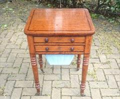 Oak and rosewood antique sewing table3.jpg